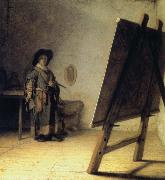 A Young Painter in His Studio
